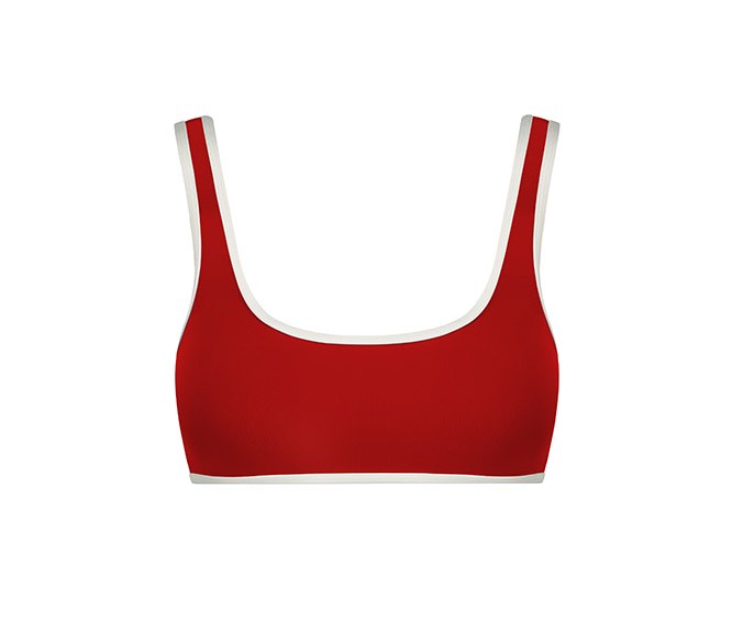 RED "KATE" TOP